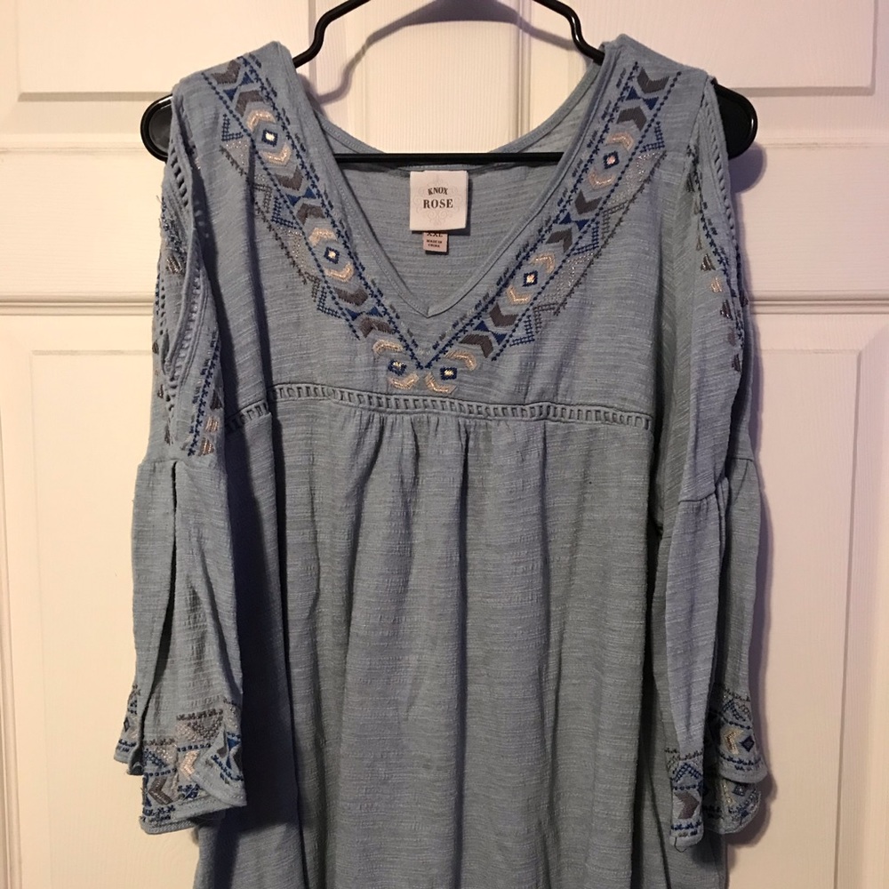 Blouse With Stitched Designs